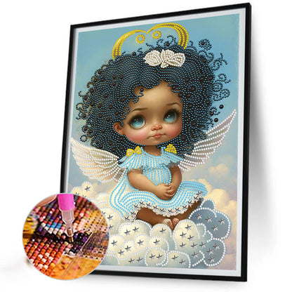 Angel Little Girl - Special Shaped Drill Diamond Painting 30*40CM