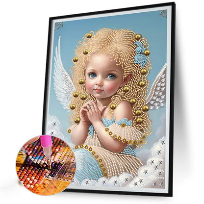 Angel Little Girl - Special Shaped Drill Diamond Painting 30*40CM