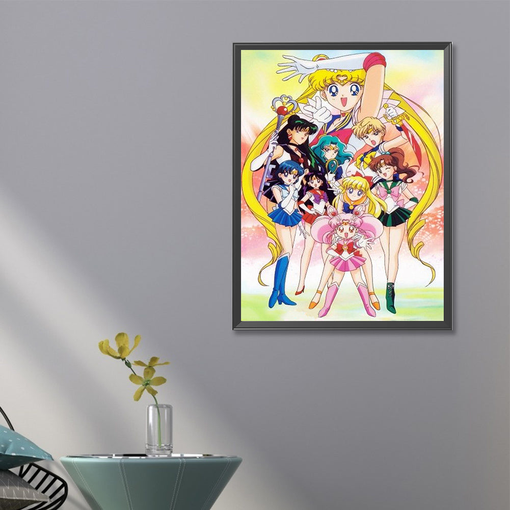 Sailor Moon - Full Round Drill Diamond Painting 40*60CM