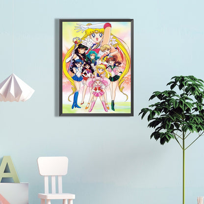 Sailor Moon - Full Round Drill Diamond Painting 40*60CM