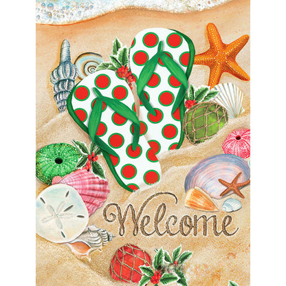 Beach Slippers - Full Round Drill Diamond Painting 30*40CM
