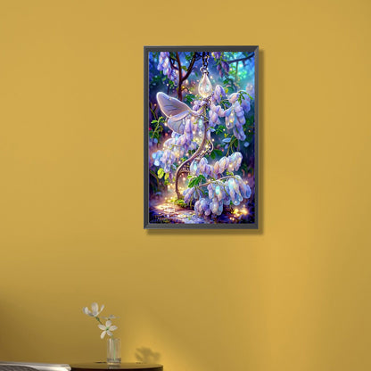 Wisteria Flower - Full Round Drill Diamond Painting 30*50CM