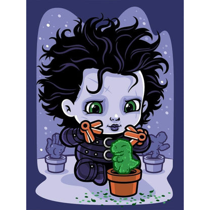 Edward Scissorhands - Full Round Drill Diamond Painting 30*40CM