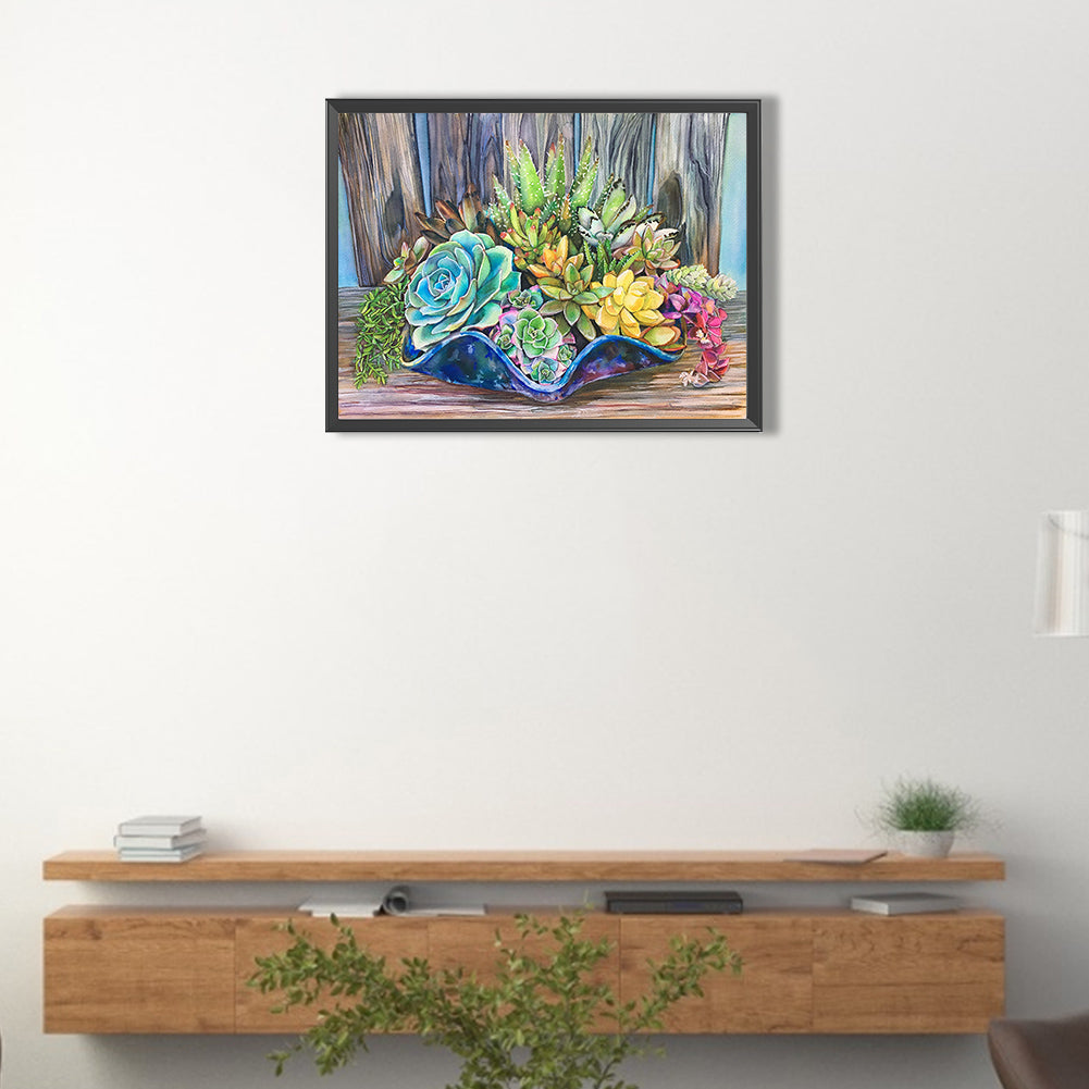 Cactus - Full Round Drill Diamond Painting 40*30CM