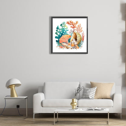 Coral Shell - Full Round Drill Diamond Painting 30*30CM