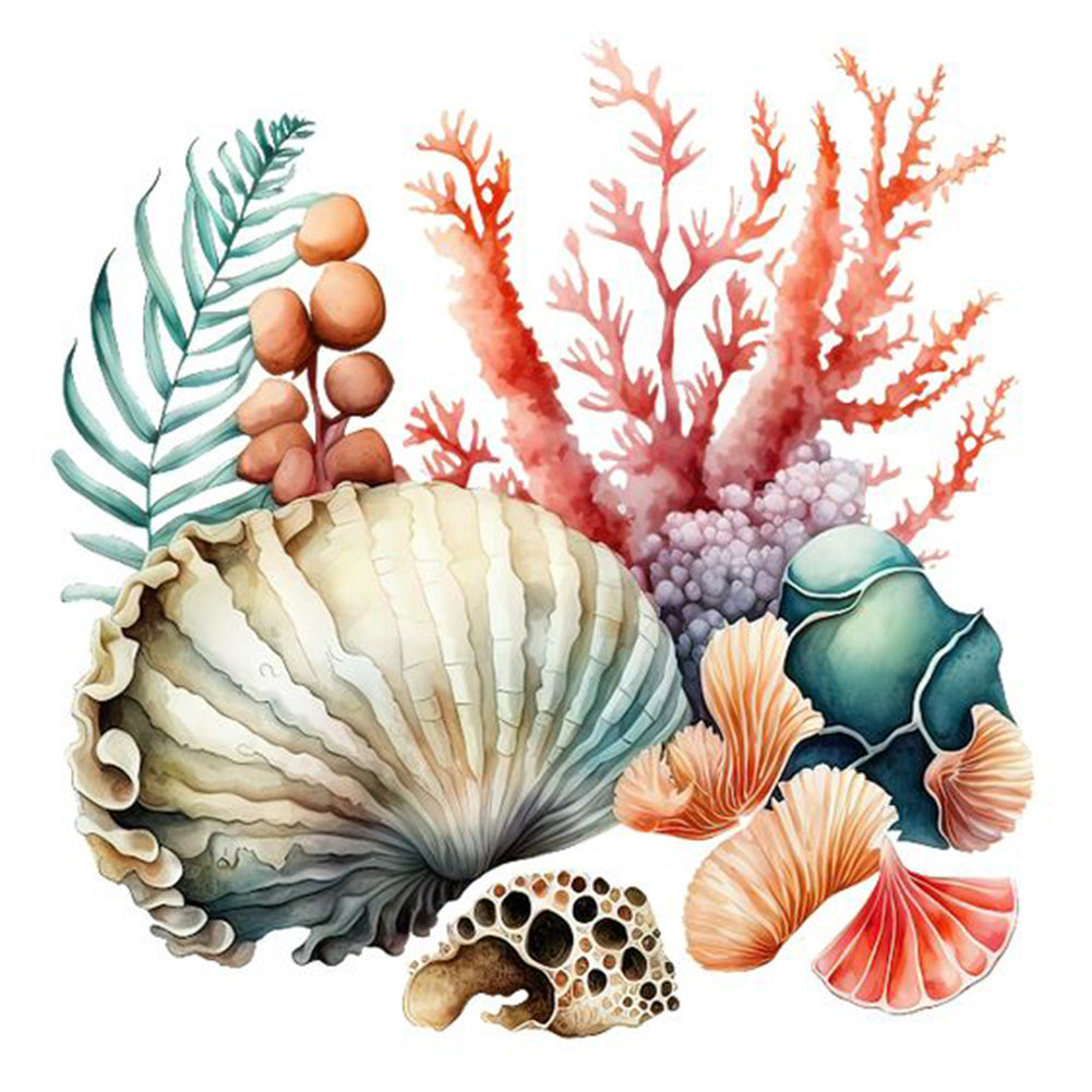 Coral Shell - Full Round Drill Diamond Painting 30*30CM