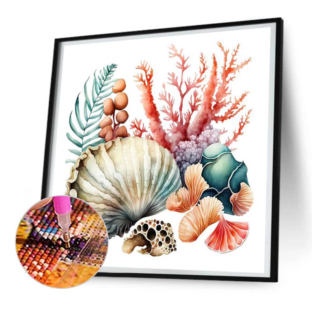 Coral Shell - Full Round Drill Diamond Painting 30*30CM