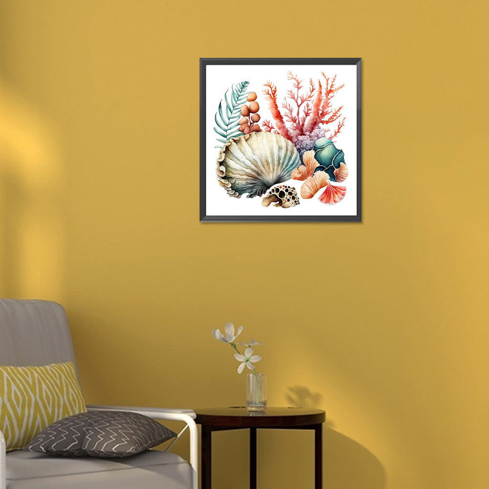 Coral Shell - Full Round Drill Diamond Painting 30*30CM