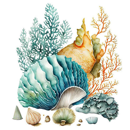 Coral Shell - Full Round Drill Diamond Painting 30*30CM