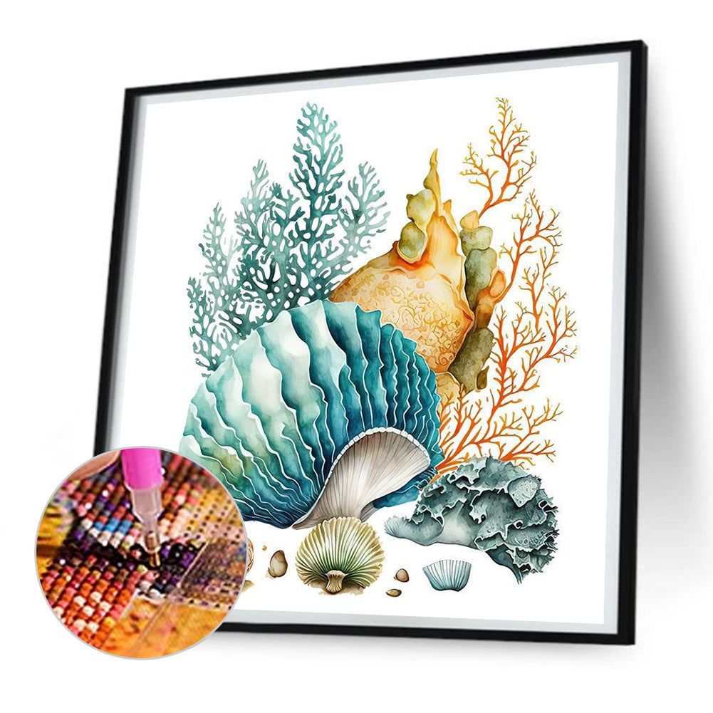 Coral Shell - Full Round Drill Diamond Painting 30*30CM