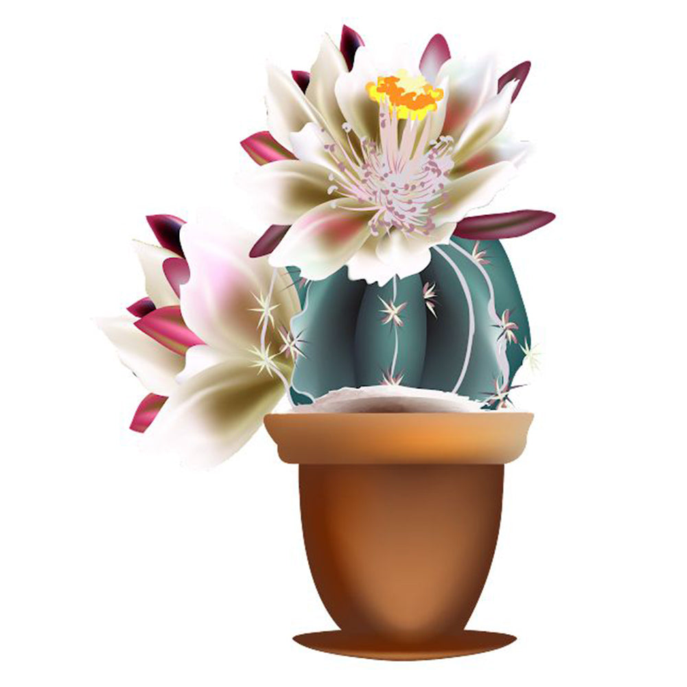 Cactus - Full Round Drill Diamond Painting 30*40CM