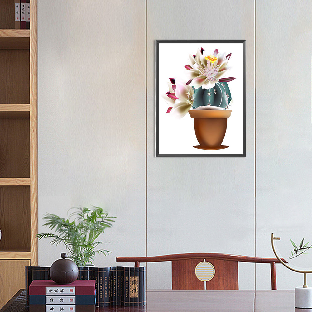 Cactus - Full Round Drill Diamond Painting 30*40CM