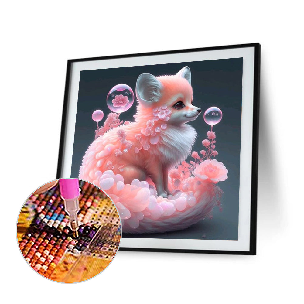 Pink Fox - Full Square Drill Diamond Painting 40*40CM