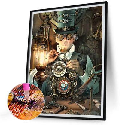 Steampunk - Full Round Drill Diamond Painting 30*40CM