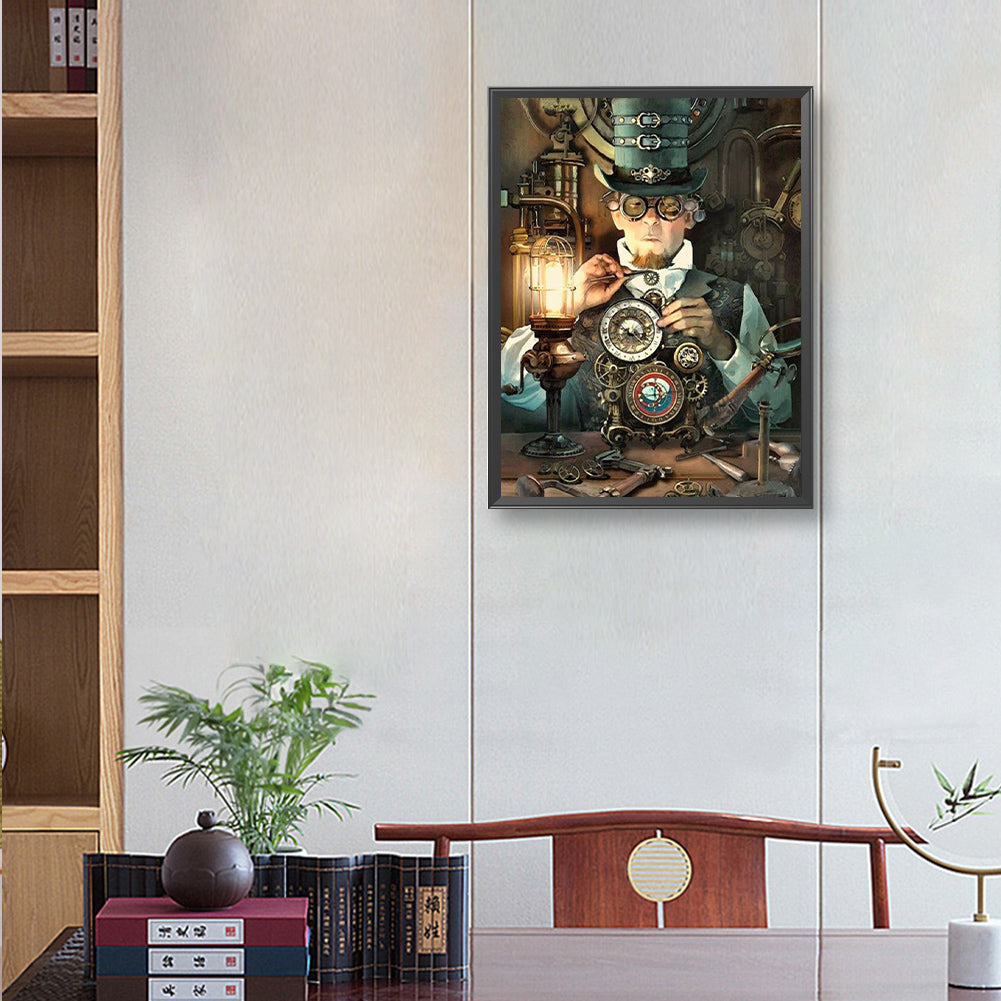 Steampunk - Full Round Drill Diamond Painting 30*40CM