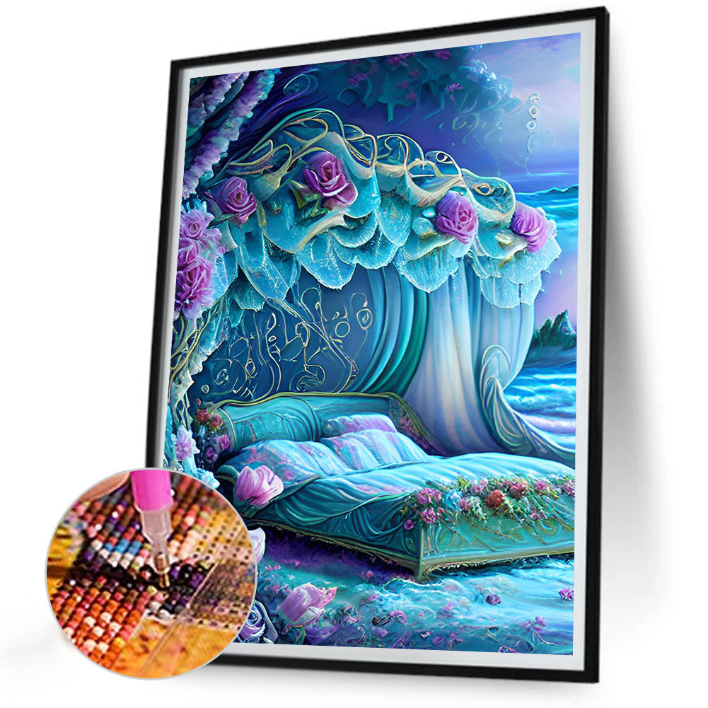 Princess Bed - Full Round Drill Diamond Painting 30*40CM