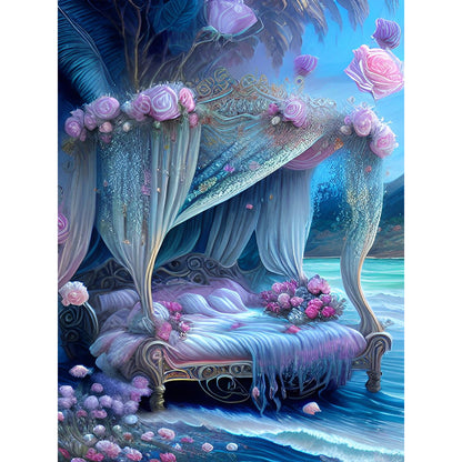 Princess Bed - Full Round Drill Diamond Painting 30*40CM