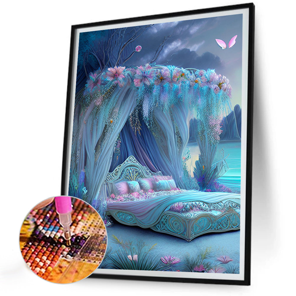 Princess Bed - Full Round Drill Diamond Painting 30*40CM