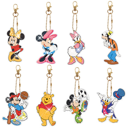 DIY Diamond Art Keychain Hanging Ornaments Cartoon Special-shaped Drill 5D Gifts