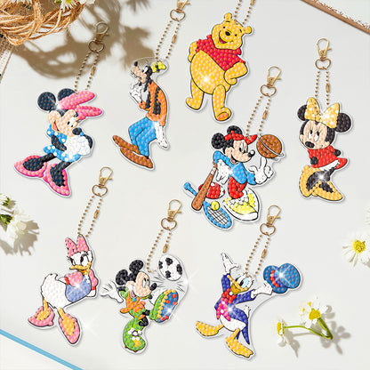 DIY Diamond Art Keychain Hanging Ornaments Cartoon Special-shaped Drill 5D Gifts