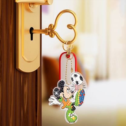 DIY Diamond Art Keychain Hanging Ornaments Cartoon Special-shaped Drill 5D Gifts