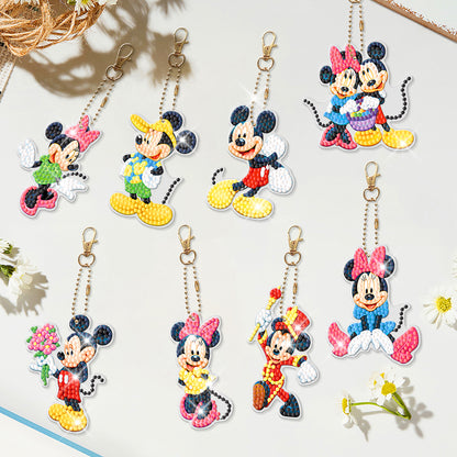 DIY Diamond Art Keychain Hanging Ornaments Cartoon Special-shaped Drill 5D Gifts