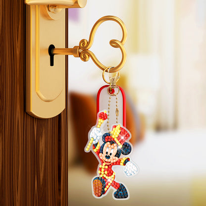 DIY Diamond Art Keychain Hanging Ornaments Cartoon Special-shaped Drill 5D Gifts