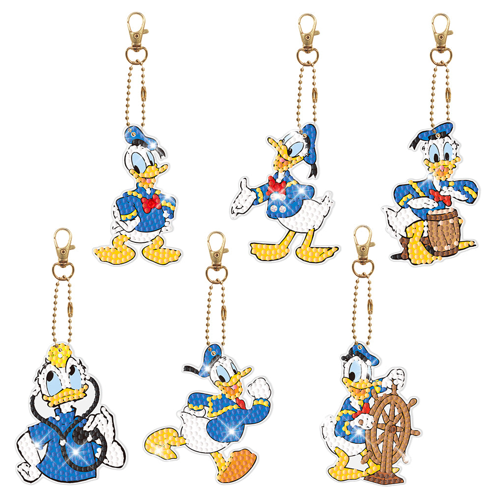 DIY Diamond Art Keychain Hanging Ornaments Cartoon Special-shaped Drill 5D Gifts