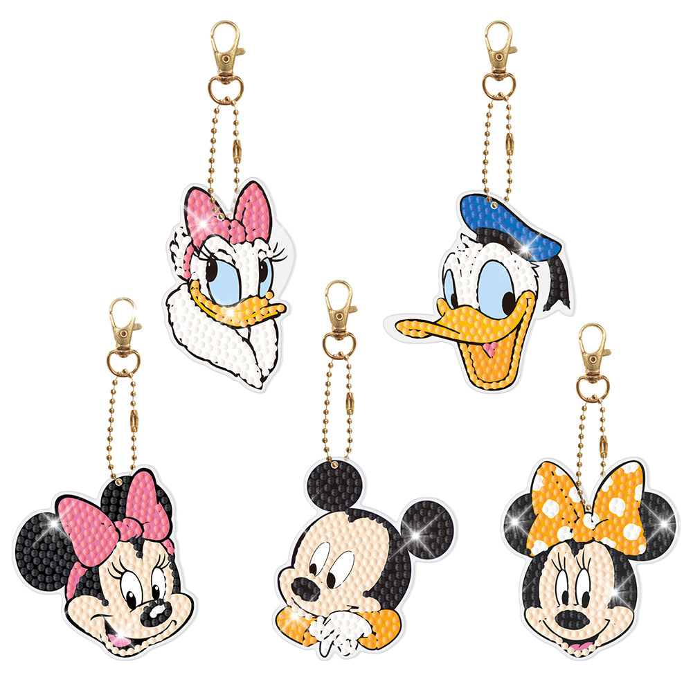 DIY Diamond Art Keychain Hanging Ornaments Cartoon Special-shaped Drill 5D Gifts