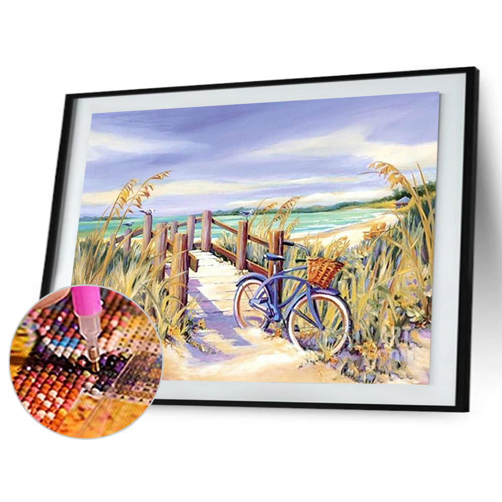Sea Beach - Full Round Drill Diamond Painting 40*30CM