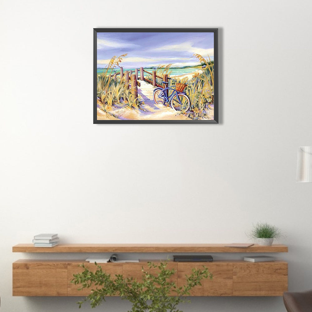 Sea Beach - Full Round Drill Diamond Painting 40*30CM