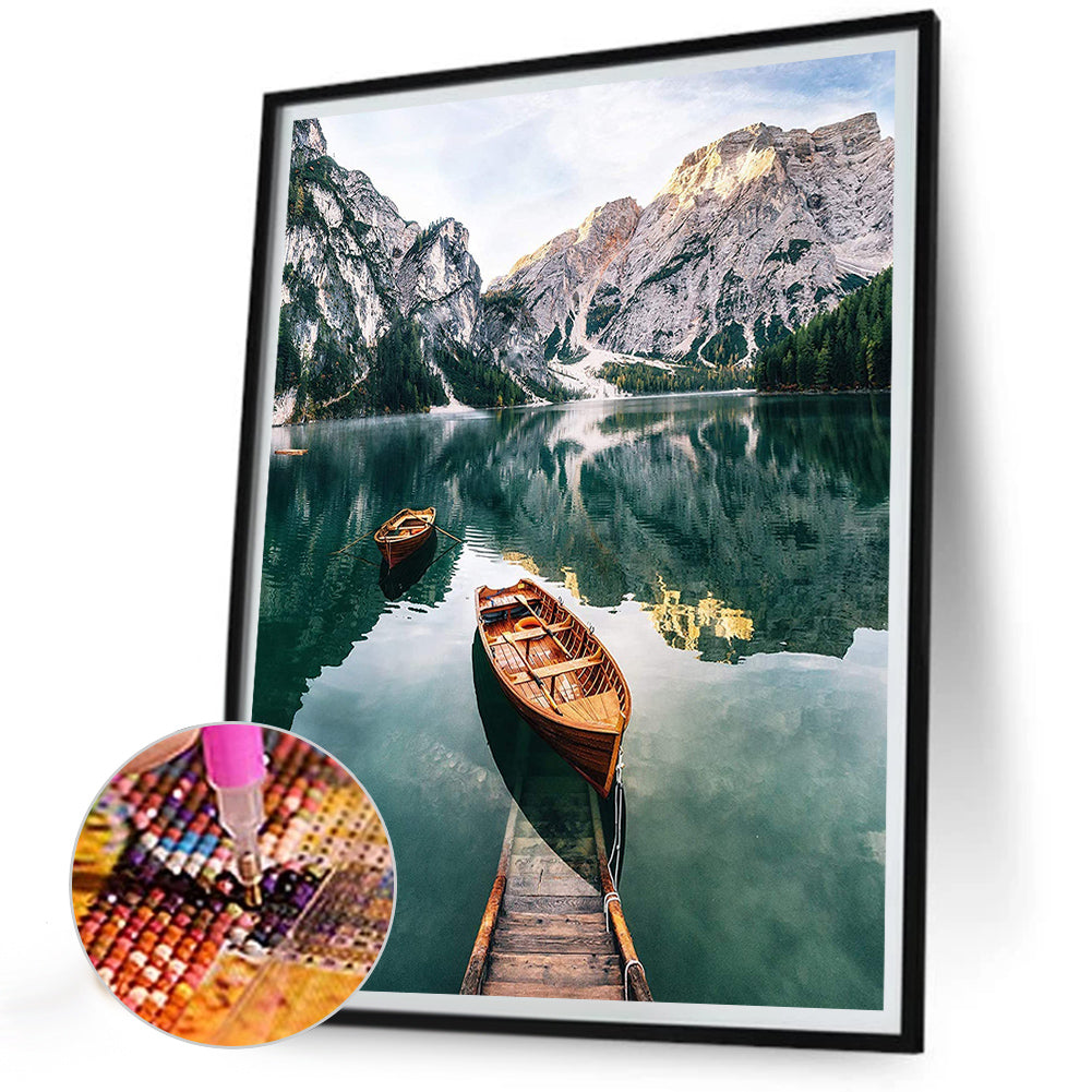 Landscape - Full Round Drill Diamond Painting 30*40CM