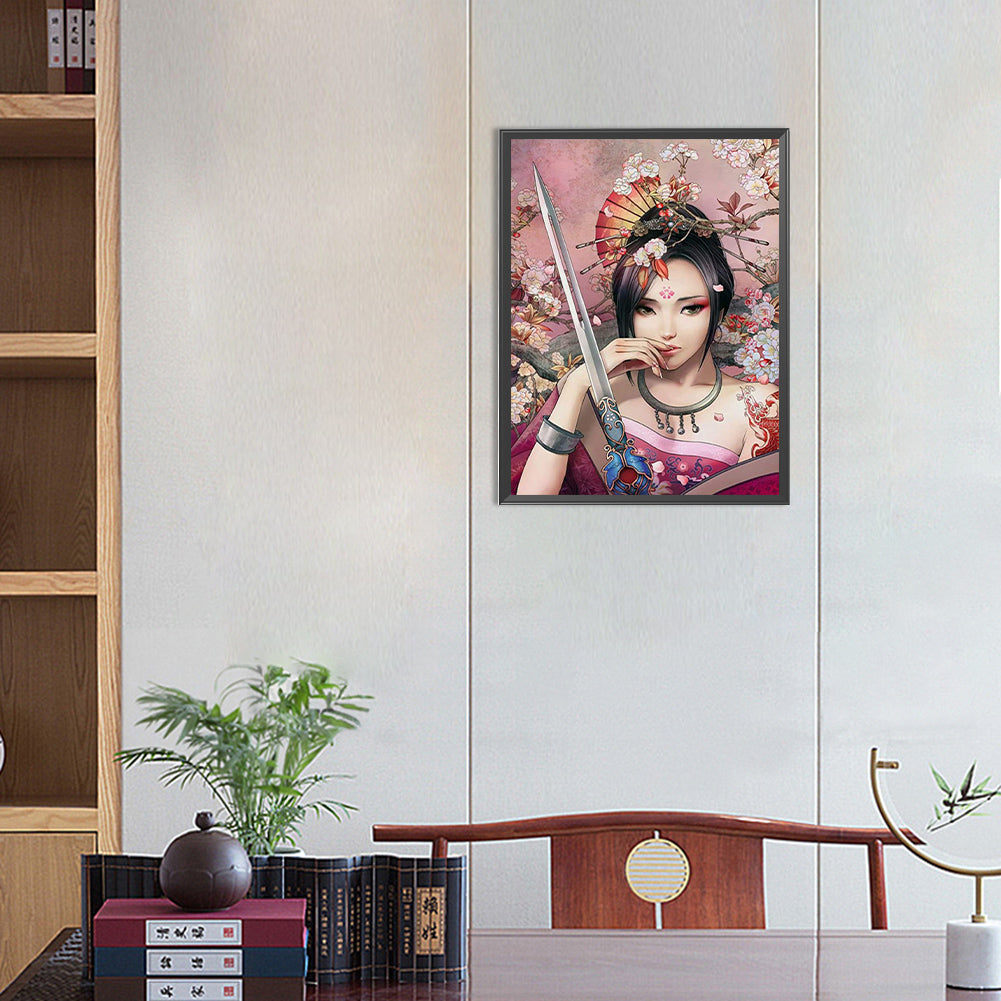 Antique Heroine - Full Round Drill Diamond Painting 30*40CM