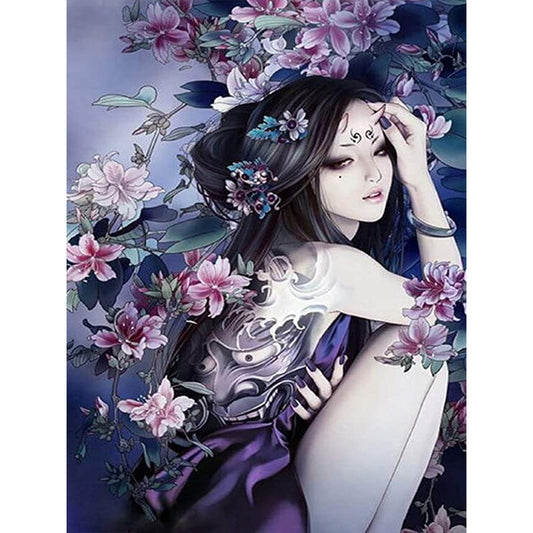 Antique Heroine - Full Round Drill Diamond Painting 30*40CM
