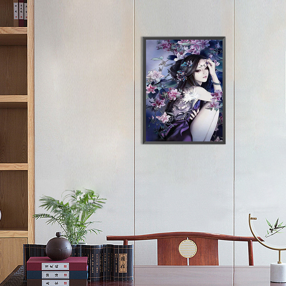 Antique Heroine - Full Round Drill Diamond Painting 30*40CM
