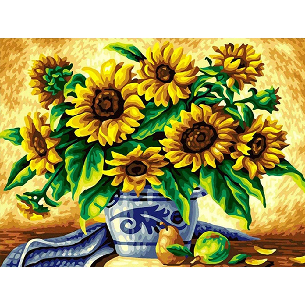 The Flowers - Full Round Drill Diamond Painting 40*30CM