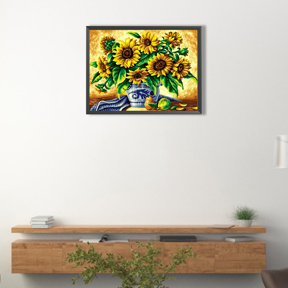 The Flowers - Full Round Drill Diamond Painting 40*30CM