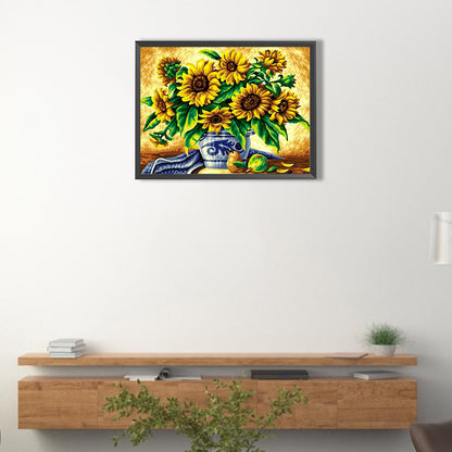 The Flowers - Full Round Drill Diamond Painting 40*30CM