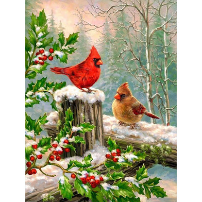 Sparrow - Full Round Drill Diamond Painting 30*40CM