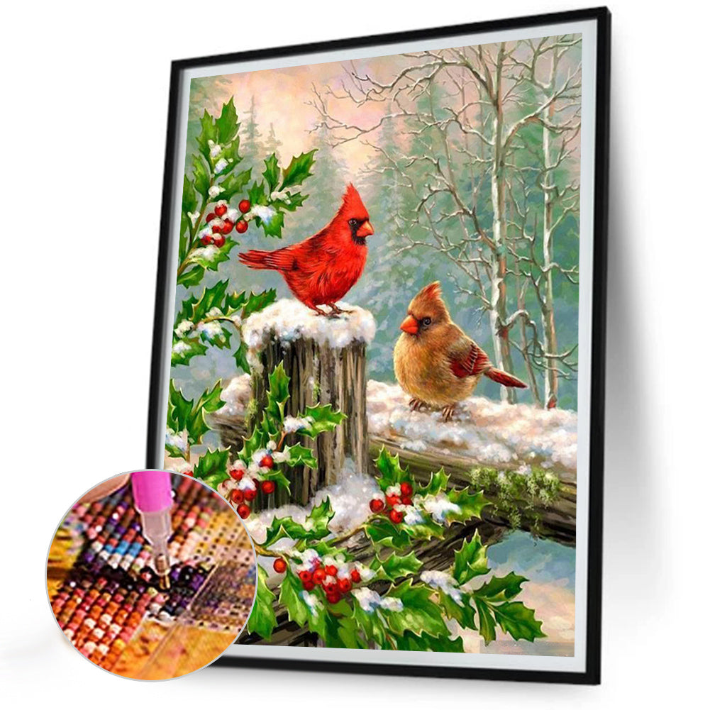 Sparrow - Full Round Drill Diamond Painting 30*40CM