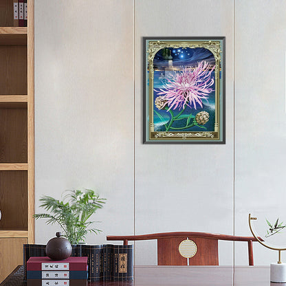 Flowers In Metal Frame - Full Round Drill Diamond Painting 30*40CM