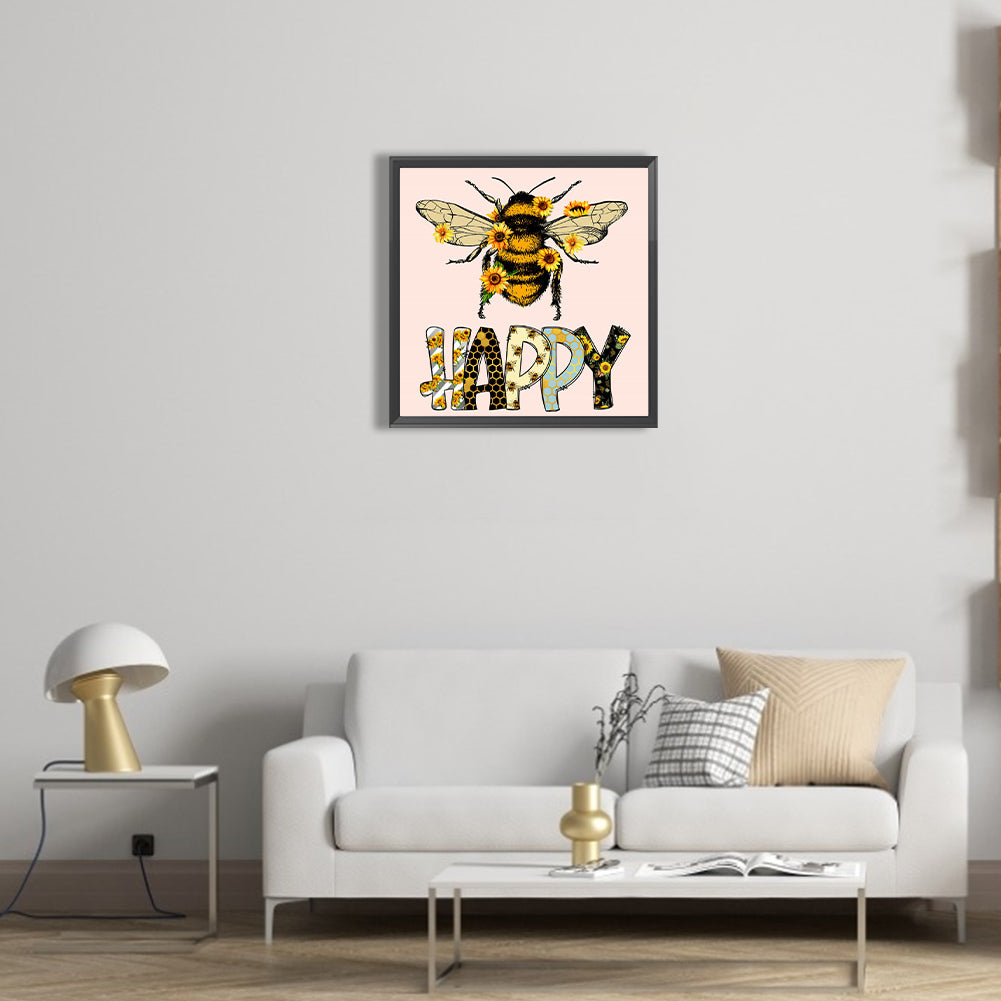 Bee - Full Round Drill Diamond Painting 40*40CM