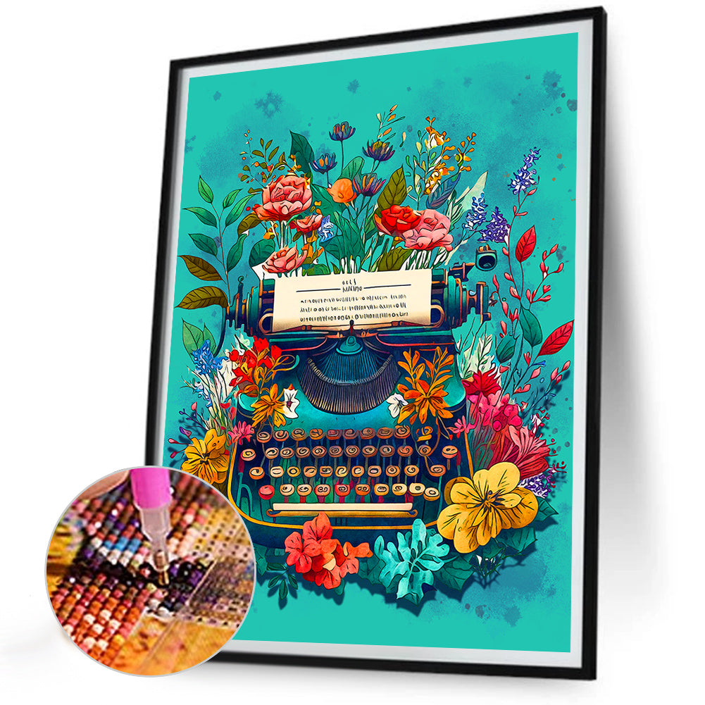 Writer Clip Art - Full Round Drill Diamond Painting 30*40CM