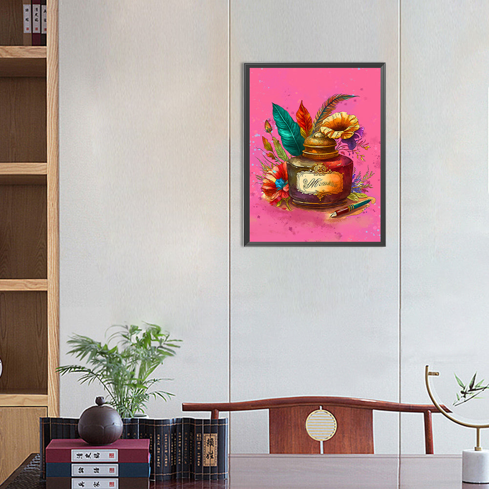Writer Clip Art - Full Round Drill Diamond Painting 30*40CM
