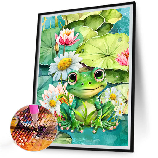 Frog - Full Round Drill Diamond Painting 30*40CM