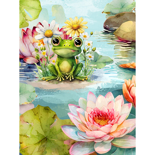 Frog - Full Round Drill Diamond Painting 30*40CM