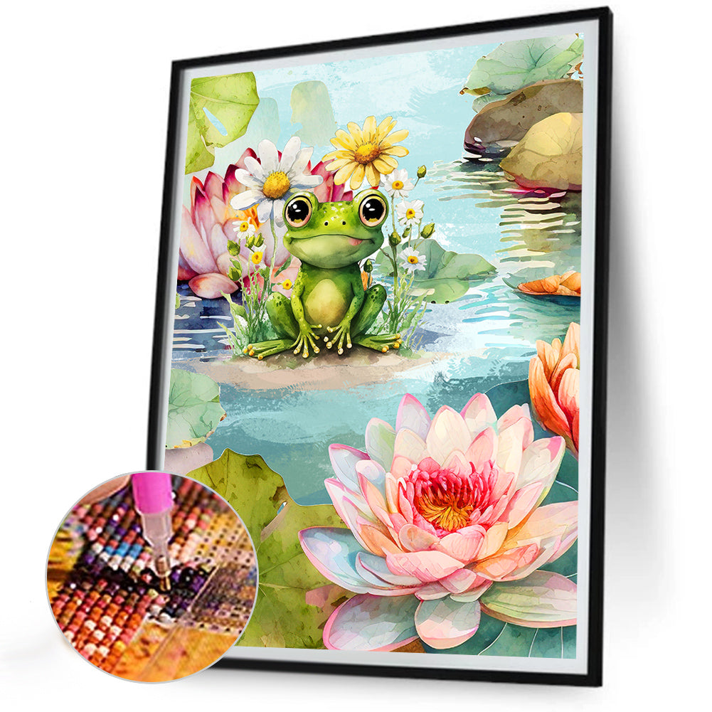 Frog - Full Round Drill Diamond Painting 30*40CM