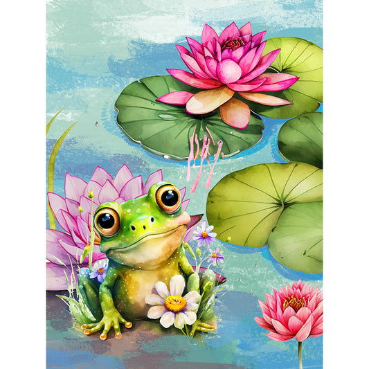 Frog - Full Round Drill Diamond Painting 30*40CM