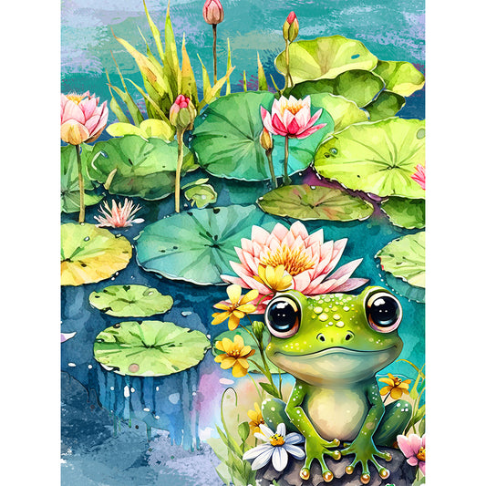 Frog - Full Round Drill Diamond Painting 30*40CM