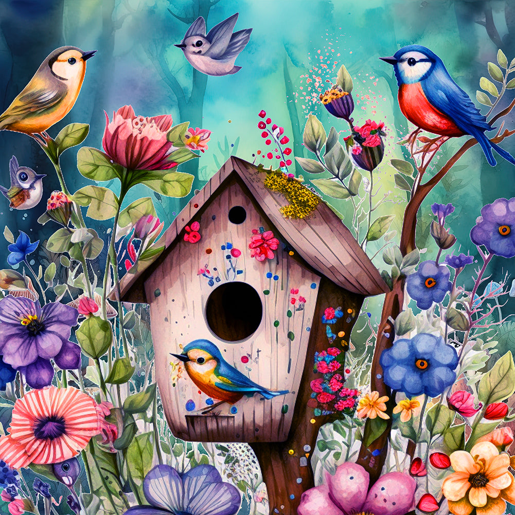 Aviary - Full Round Drill Diamond Painting 30*30CM